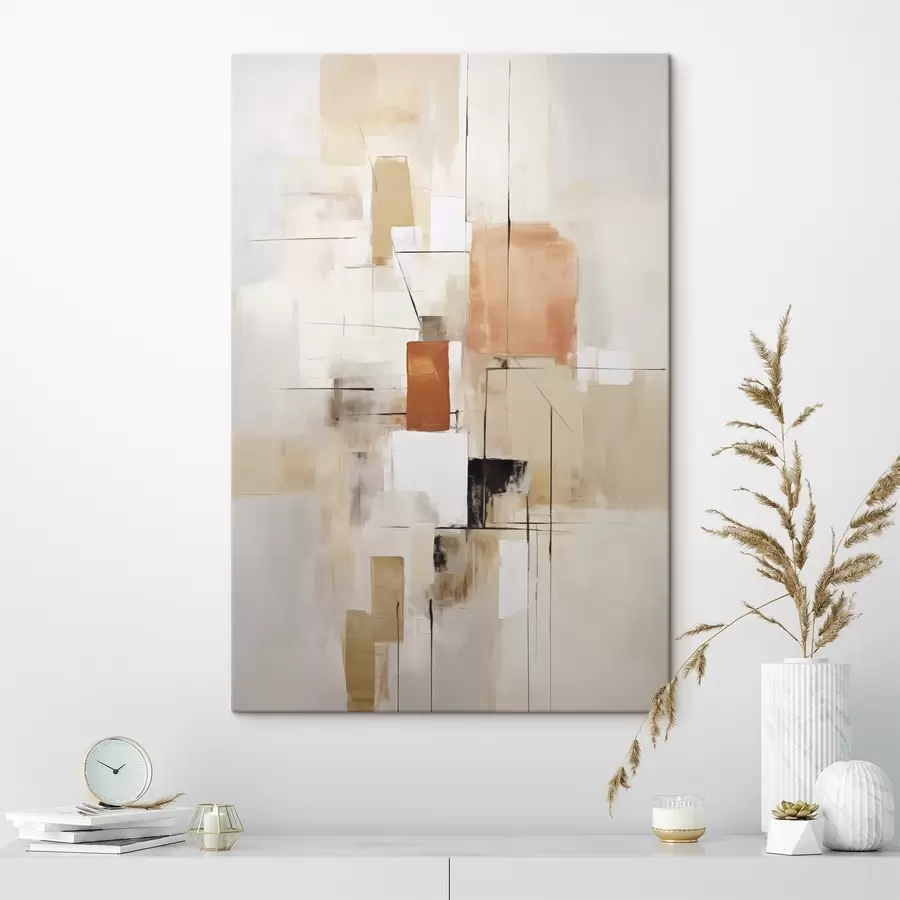 Tableau Abstraction imitation de la peinture s49053