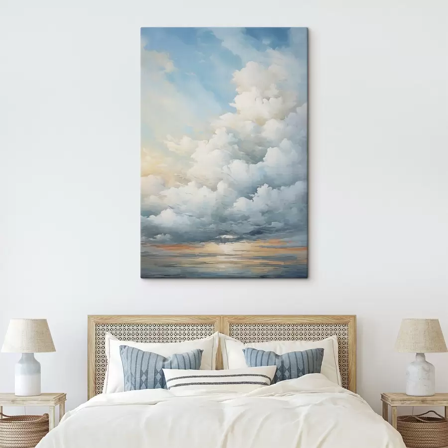 Tableau Nuages dans le ciel imitation peinture s49057