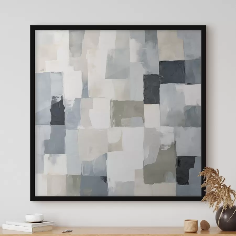 Papier peint Composition abstraite imitant la peinture f49051