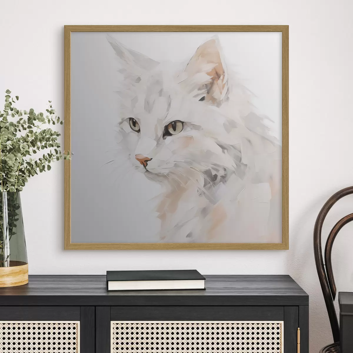 Poster Peinture imitant un chat f49060