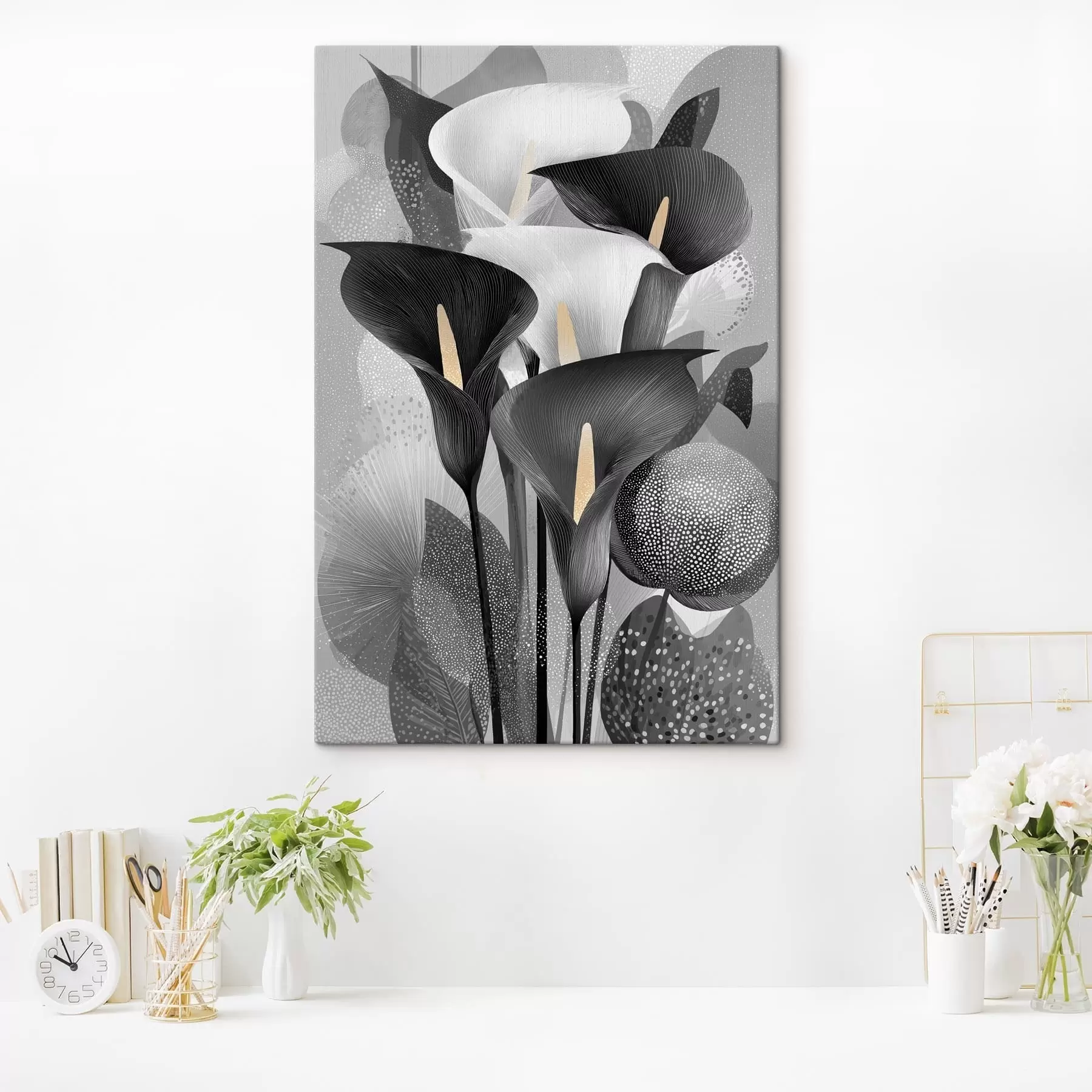 Tableau Les lis calla s49086