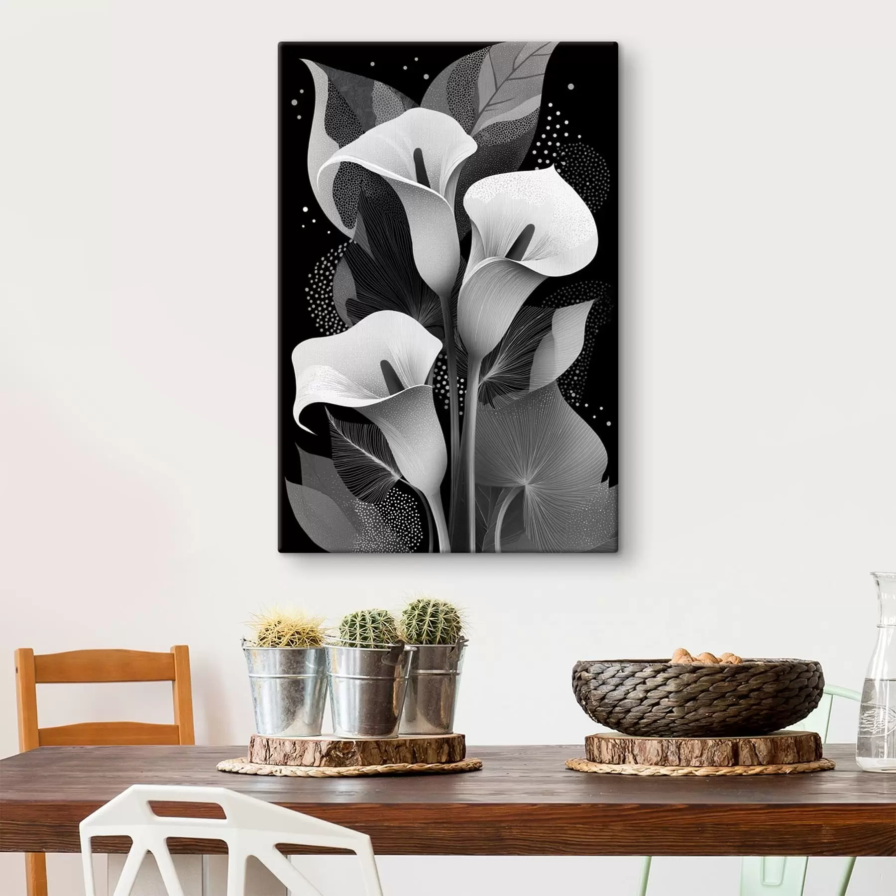 Tableau Les lis calla s49087