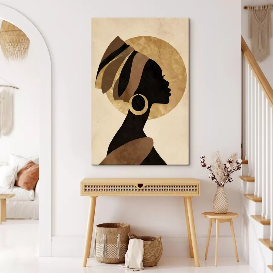 Tableau Silhouette africaine s49092