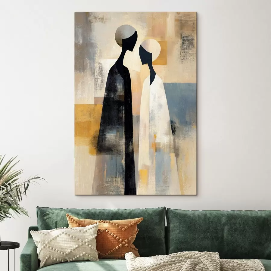 Tableau Couple abstrait s49095