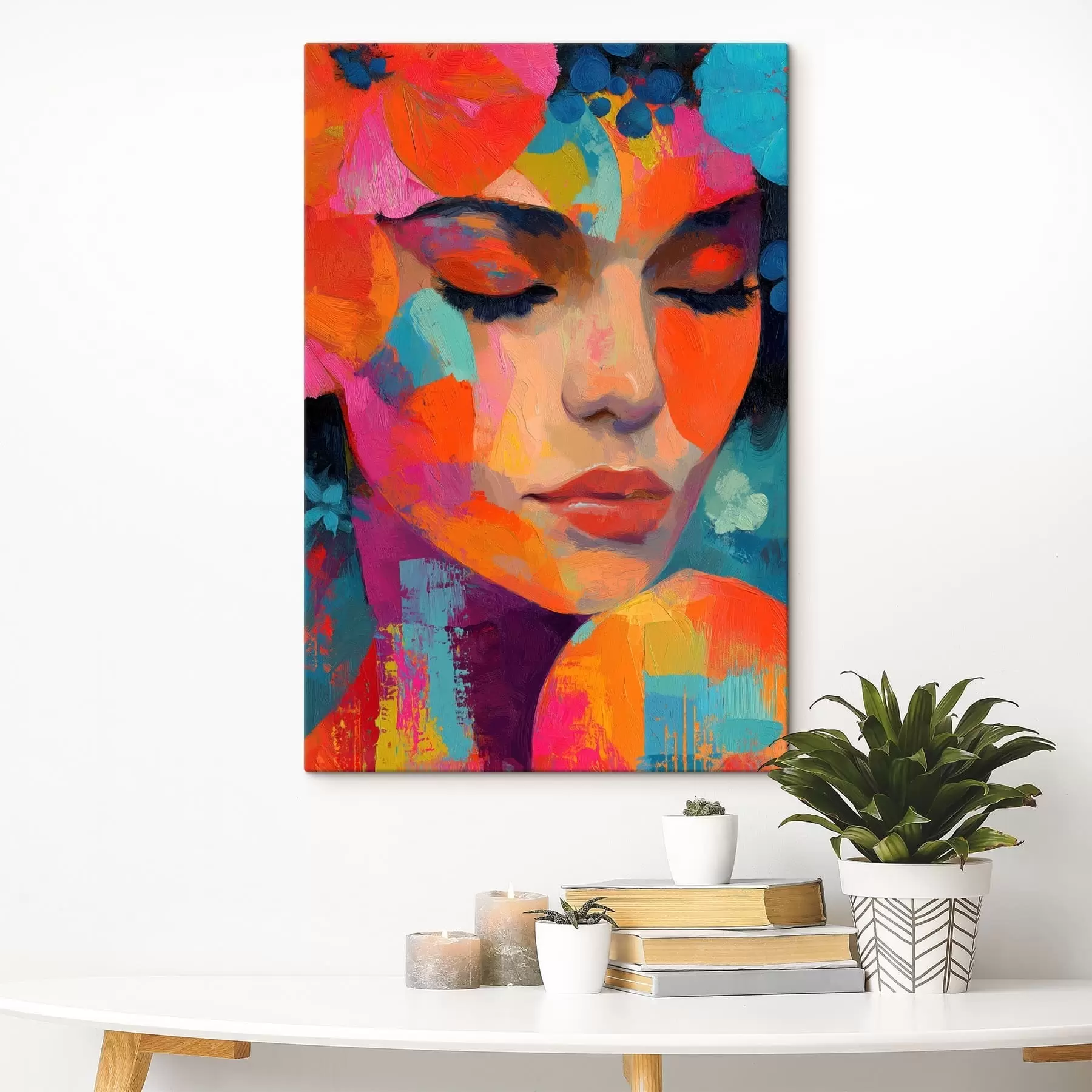 Tableau Portrait abstrait de femme s49097