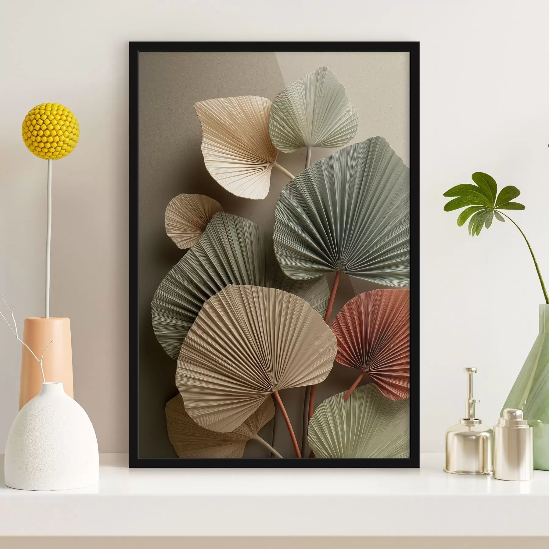 Papier peint Feuilles abstraites f49093