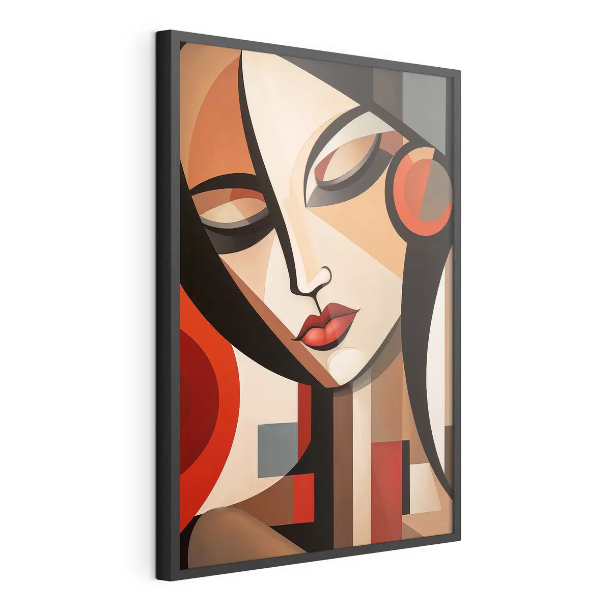 Poster Portrait abstrait de femme f49099
