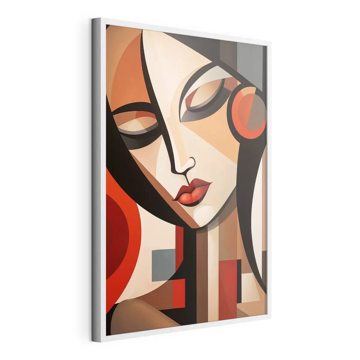 Poster Portrait abstrait de femme f49099