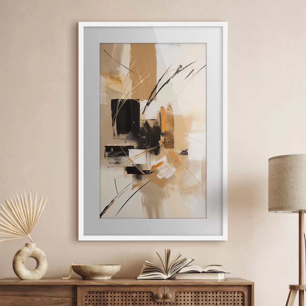 Poster Lignes et élan f49107