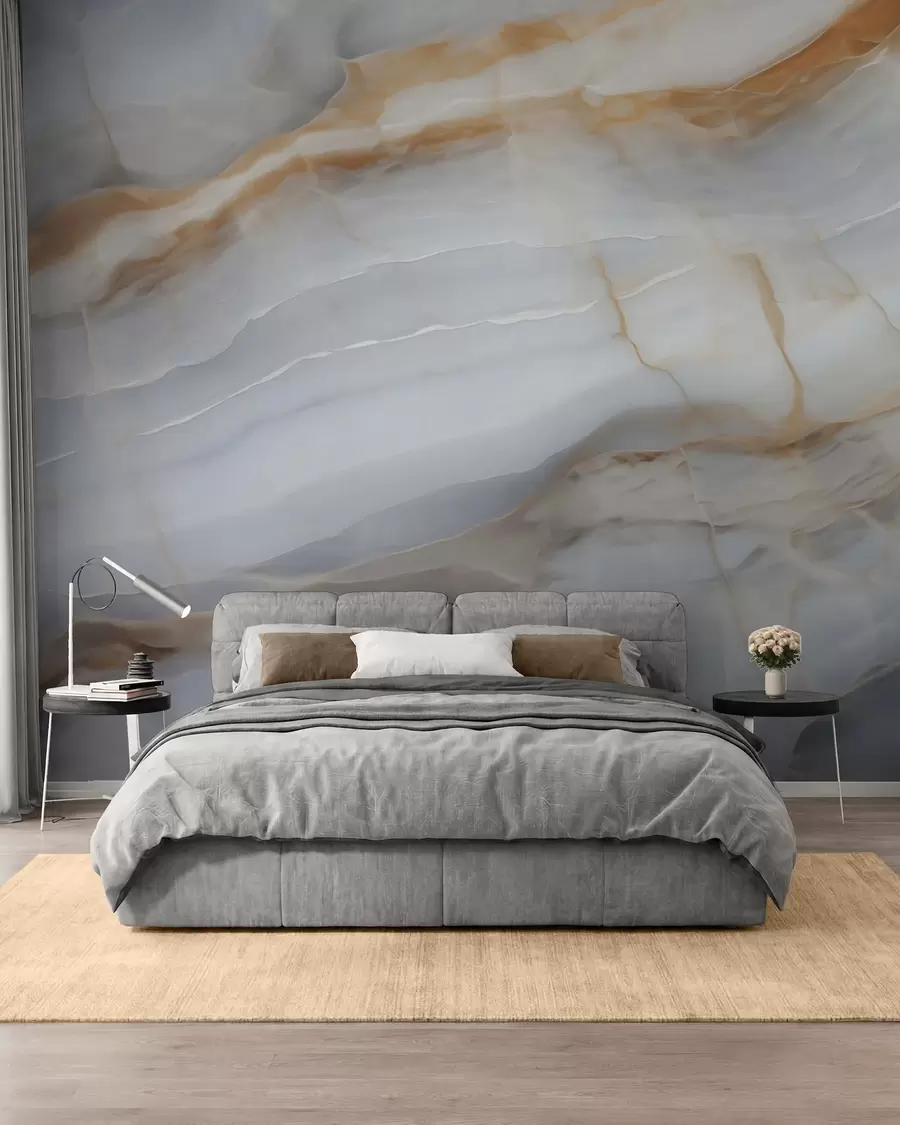 Papier peint Imitation d'un motif abstrait imitant la texture du marbre w05590