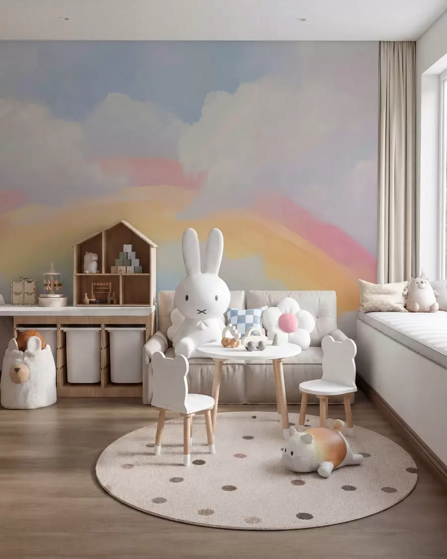 Papier peint Nuages et joie w05592