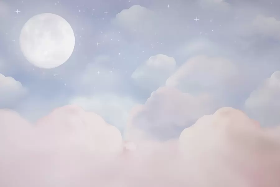 Papier peint La lune dans le ciel w05595