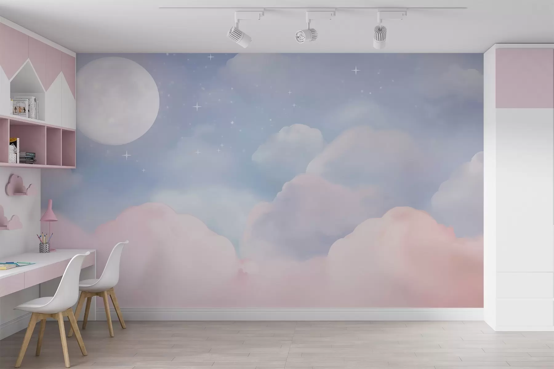 Papier peint La lune dans le ciel w05595