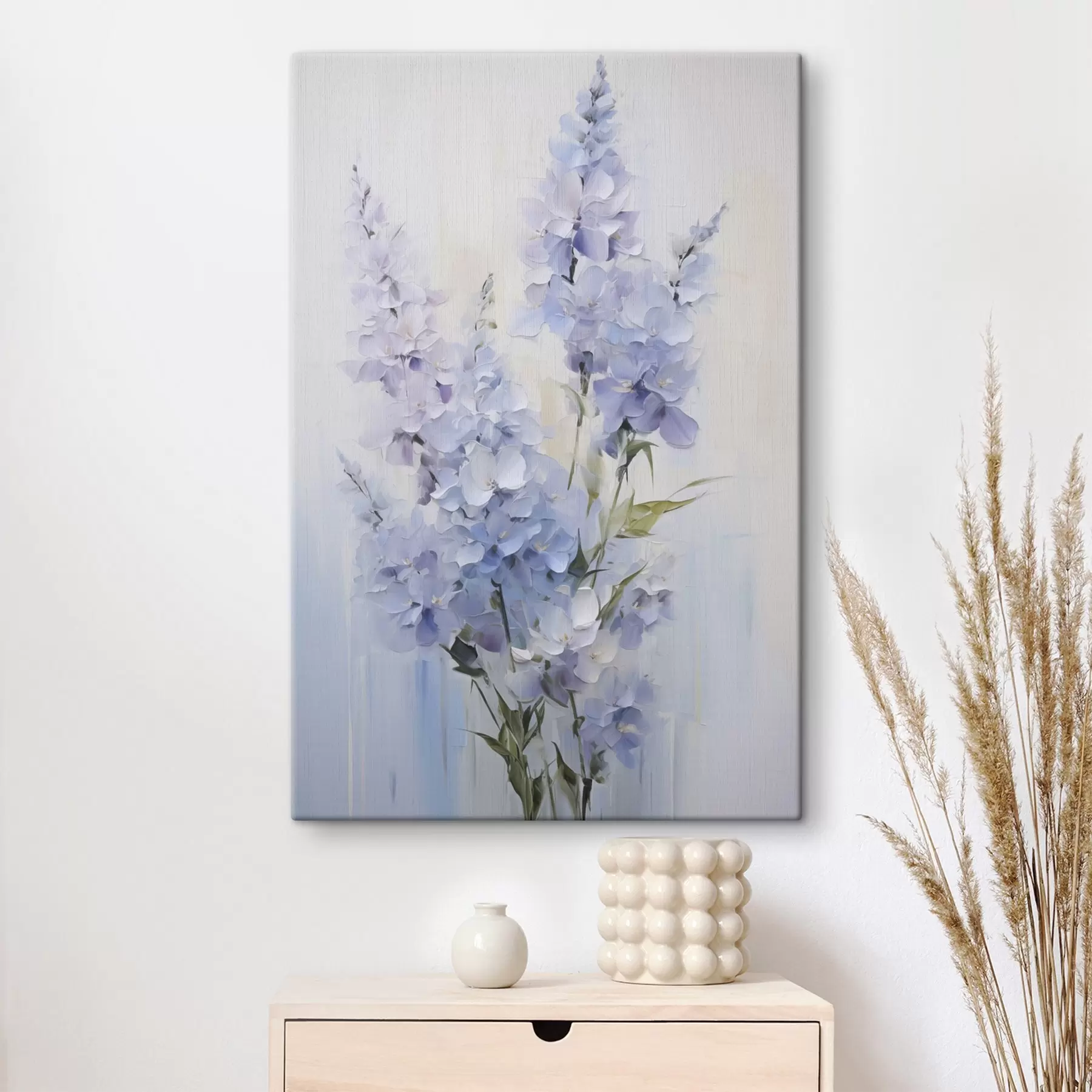Tableau Une délicate imitation de peinture représentant des fleurs sauvages s49063