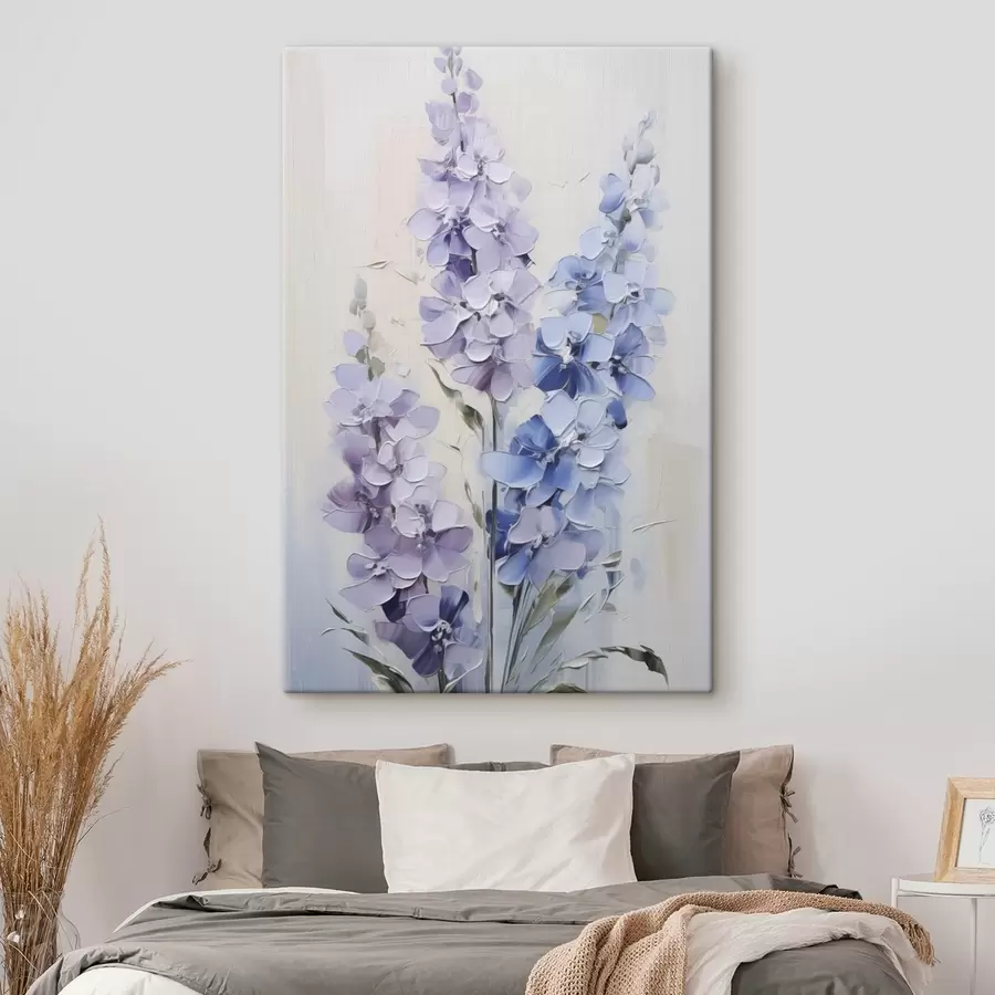 Tableau Imitation d'une peinture représentant des fleurs sauvages s49064