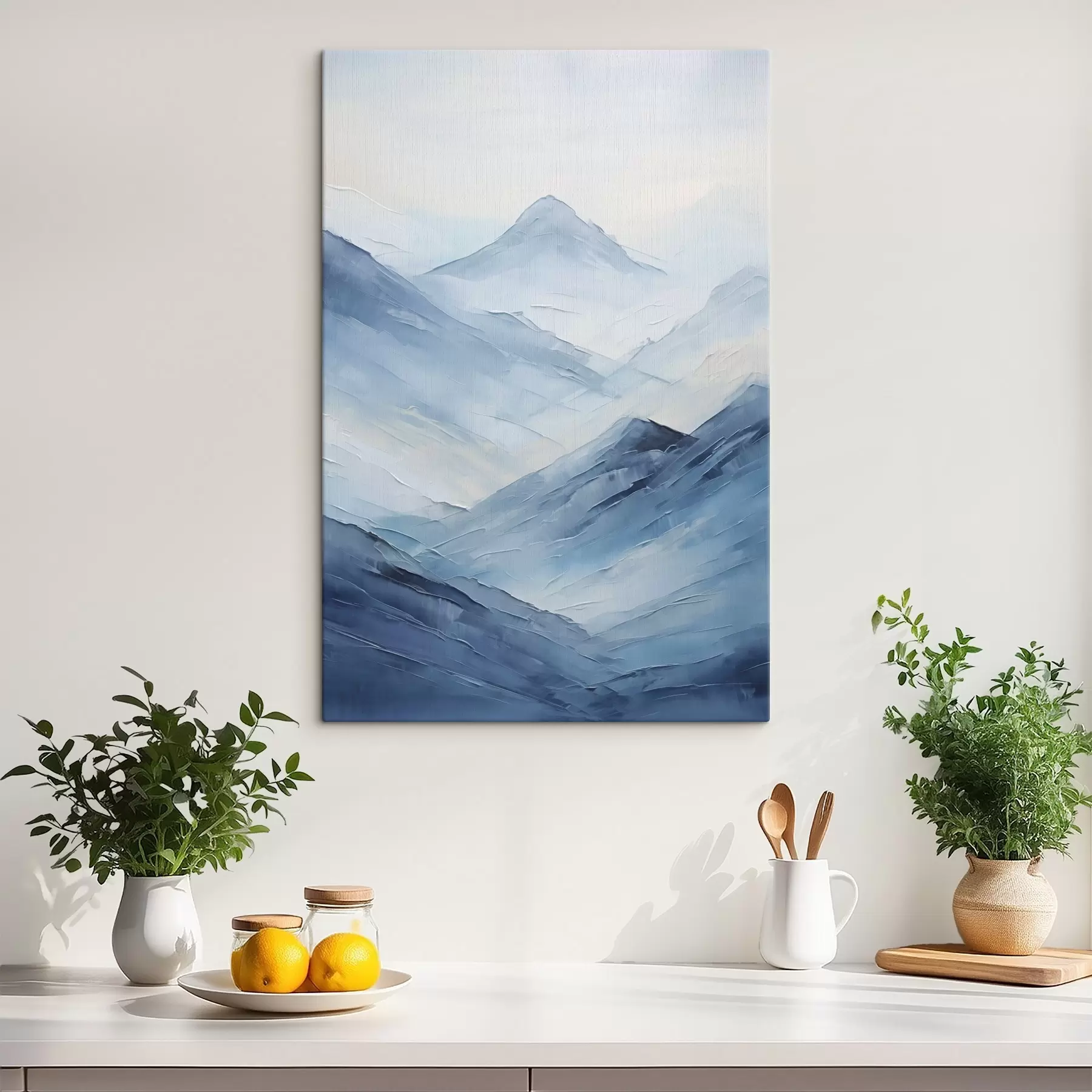 Tableau Peinture d'imitation de montagnes s49070