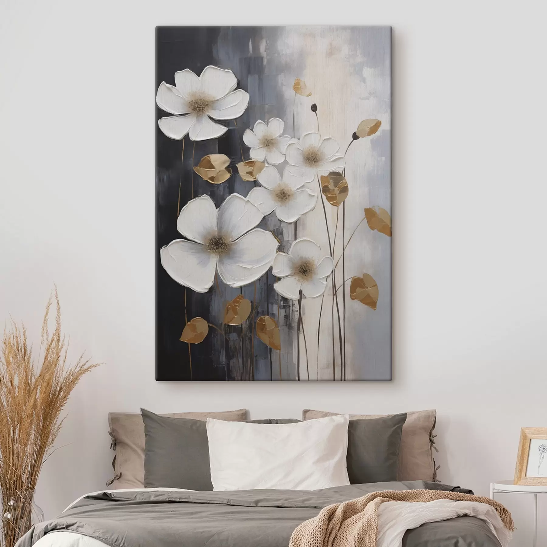 Tableau Abstraction florale inspirée de la peinture s49078