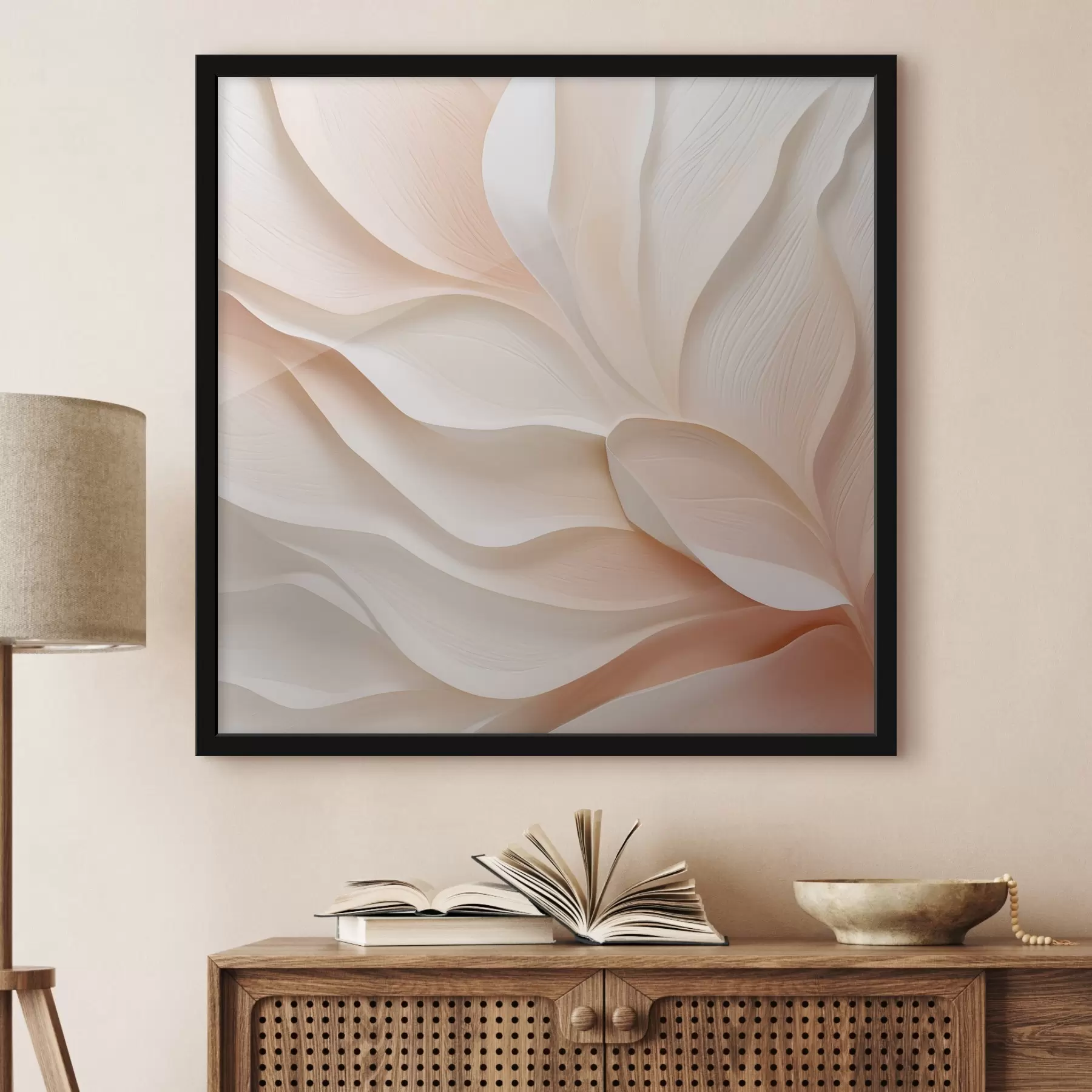 Papier peint Abstraction avec imitation de coups de pinceau en relief f49061