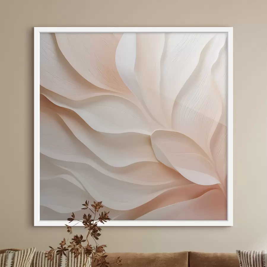 Papier peint Abstraction avec imitation de coups de pinceau en relief f49061