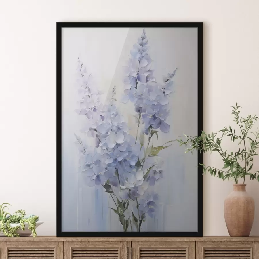 Papier peint Une délicate imitation de peinture représentant des fleurs sauvages f49063
