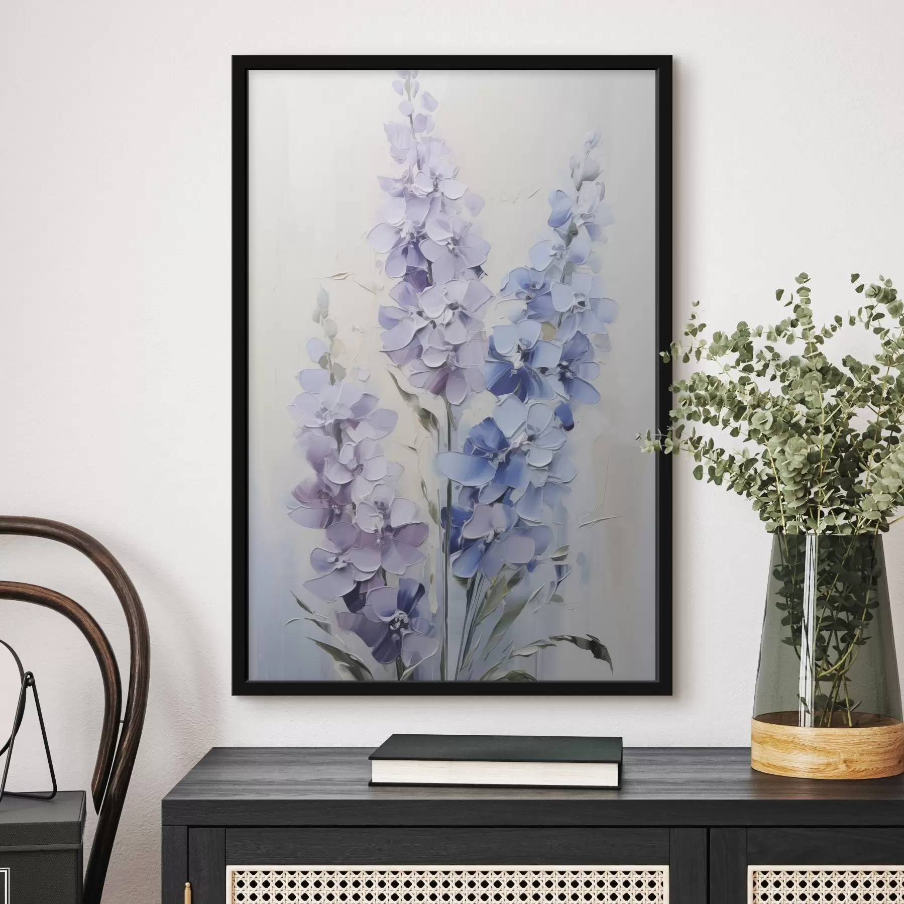 Papier peint Imitation d'une peinture représentant des fleurs sauvages f49064