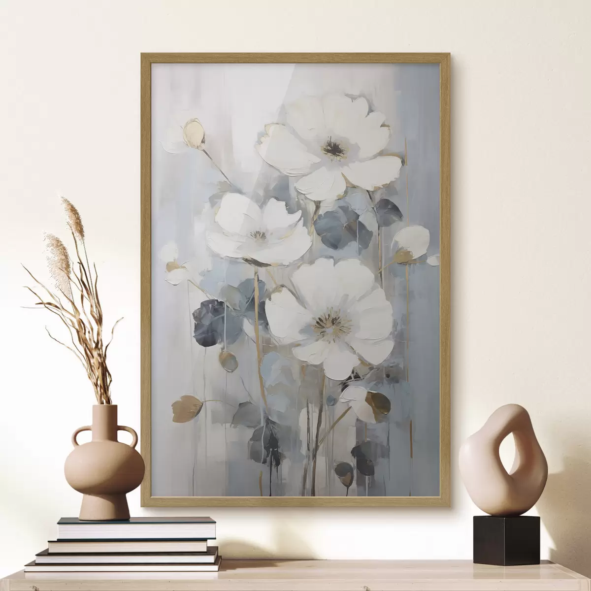 Poster Fleurs abstraites imitation de peinture f49074