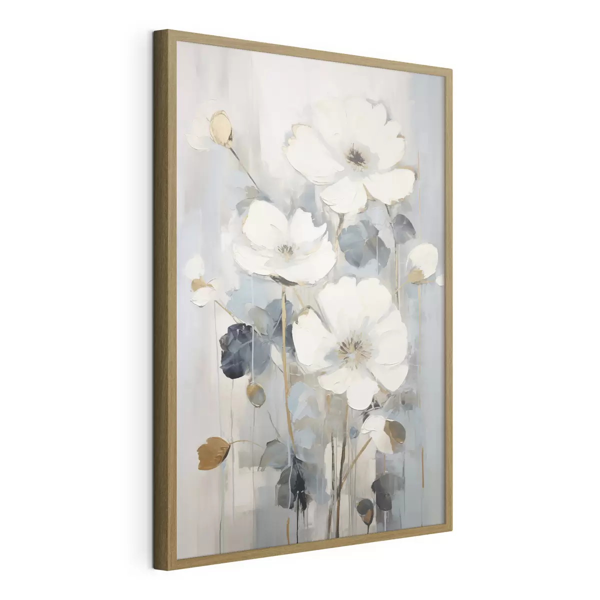 Poster Fleurs abstraites imitation de peinture f49074