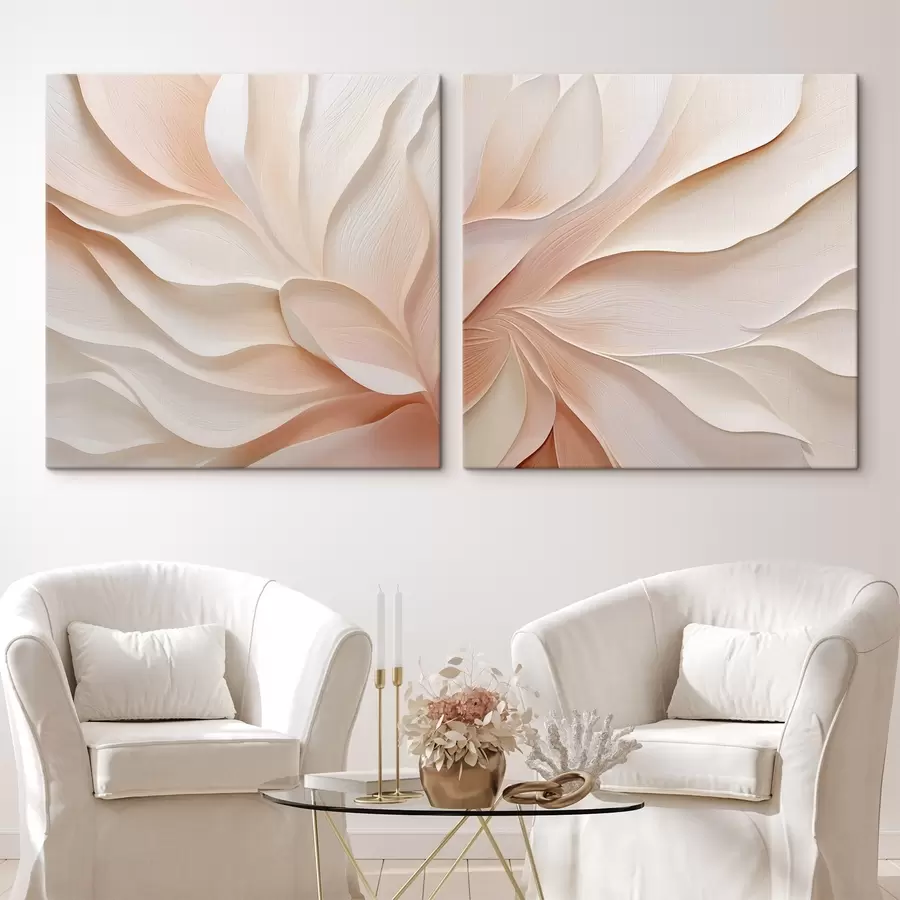 Tableau Abstraction avec imitation de coups de pinceau en relief m30444