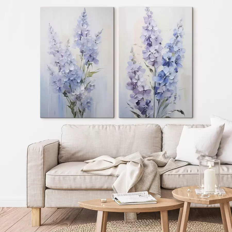 Tableau Une délicate imitation de peinture représentant des fleurs sauvages m30445