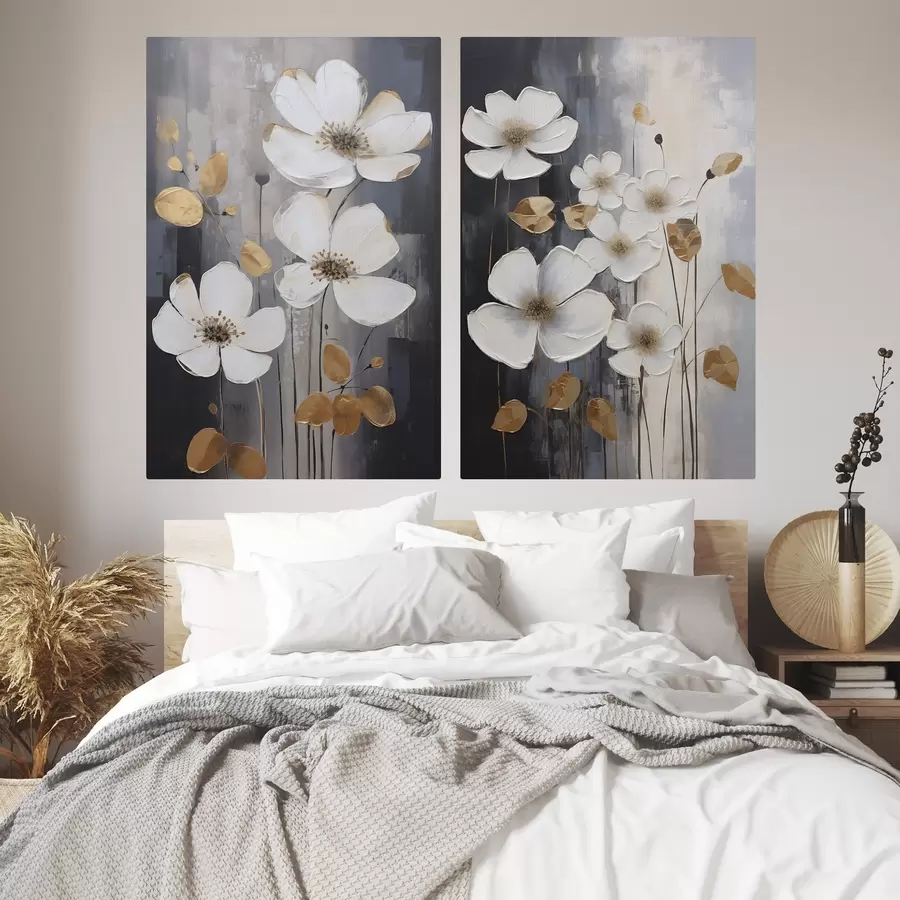 Papier peint Abstraction florale inspirée de la peinture m30452