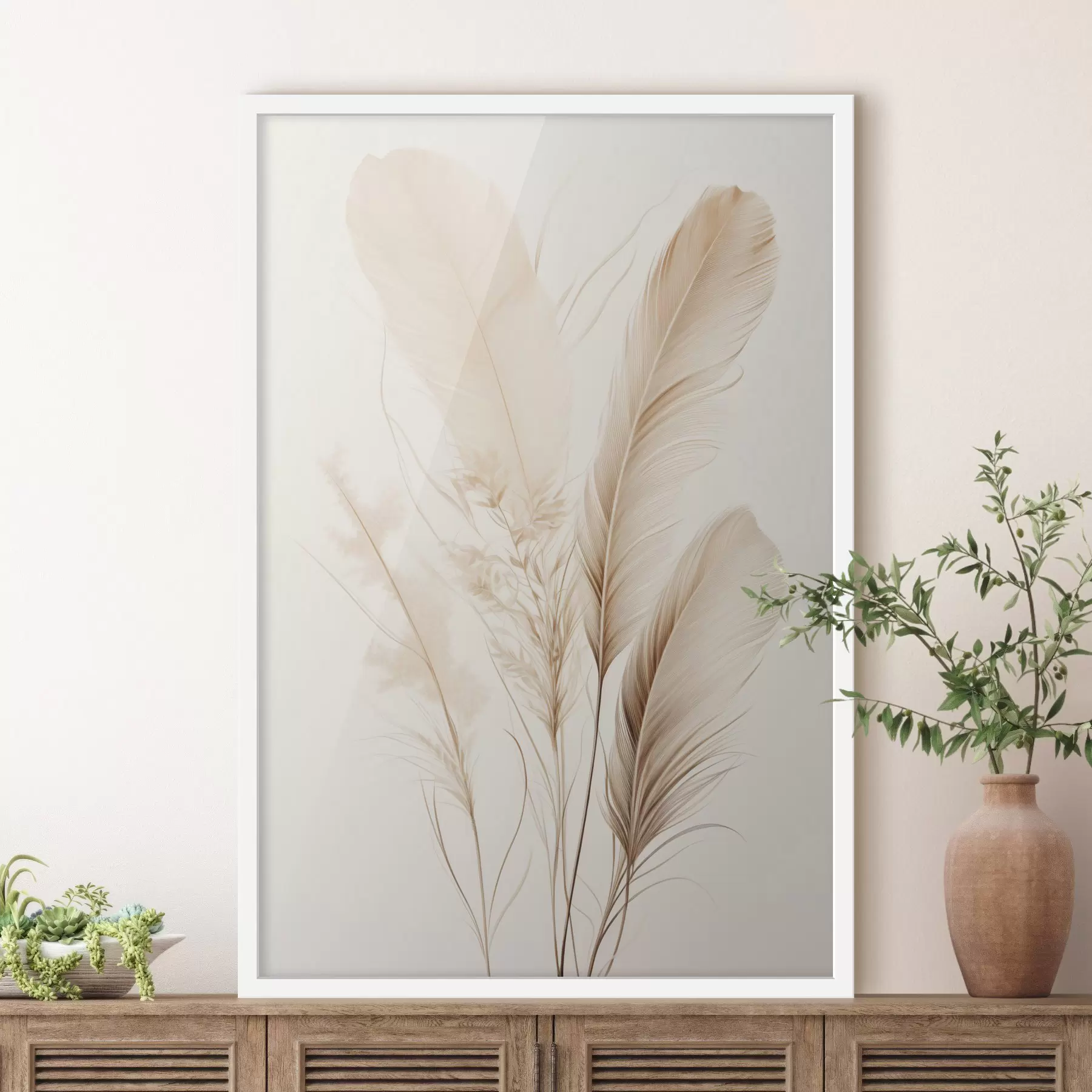 Papier peint Plumes et harmonie f49157