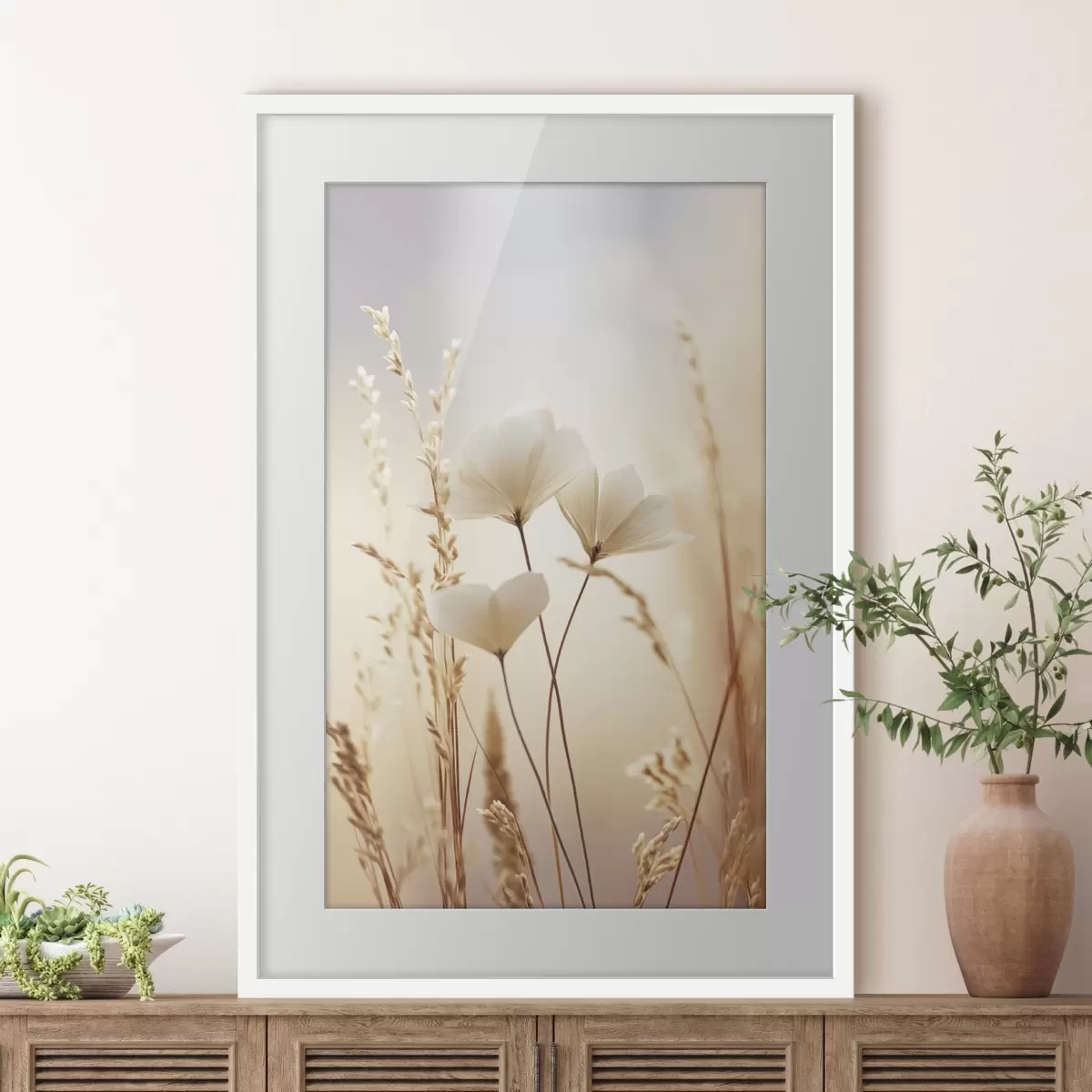 Poster Herbes et écho f49173