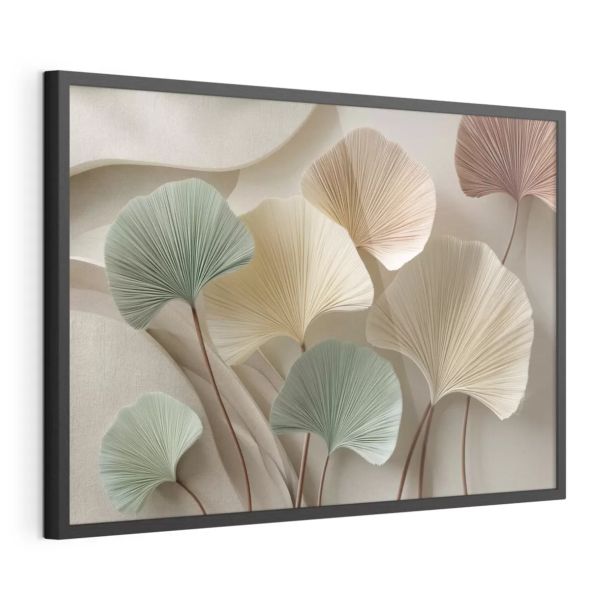 Poster Ginkgo aux tons feutrés f49207