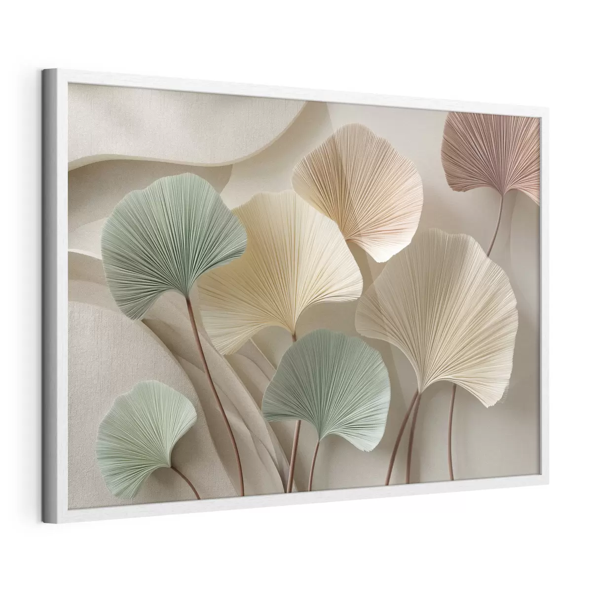 Poster Ginkgo aux tons feutrés f49207