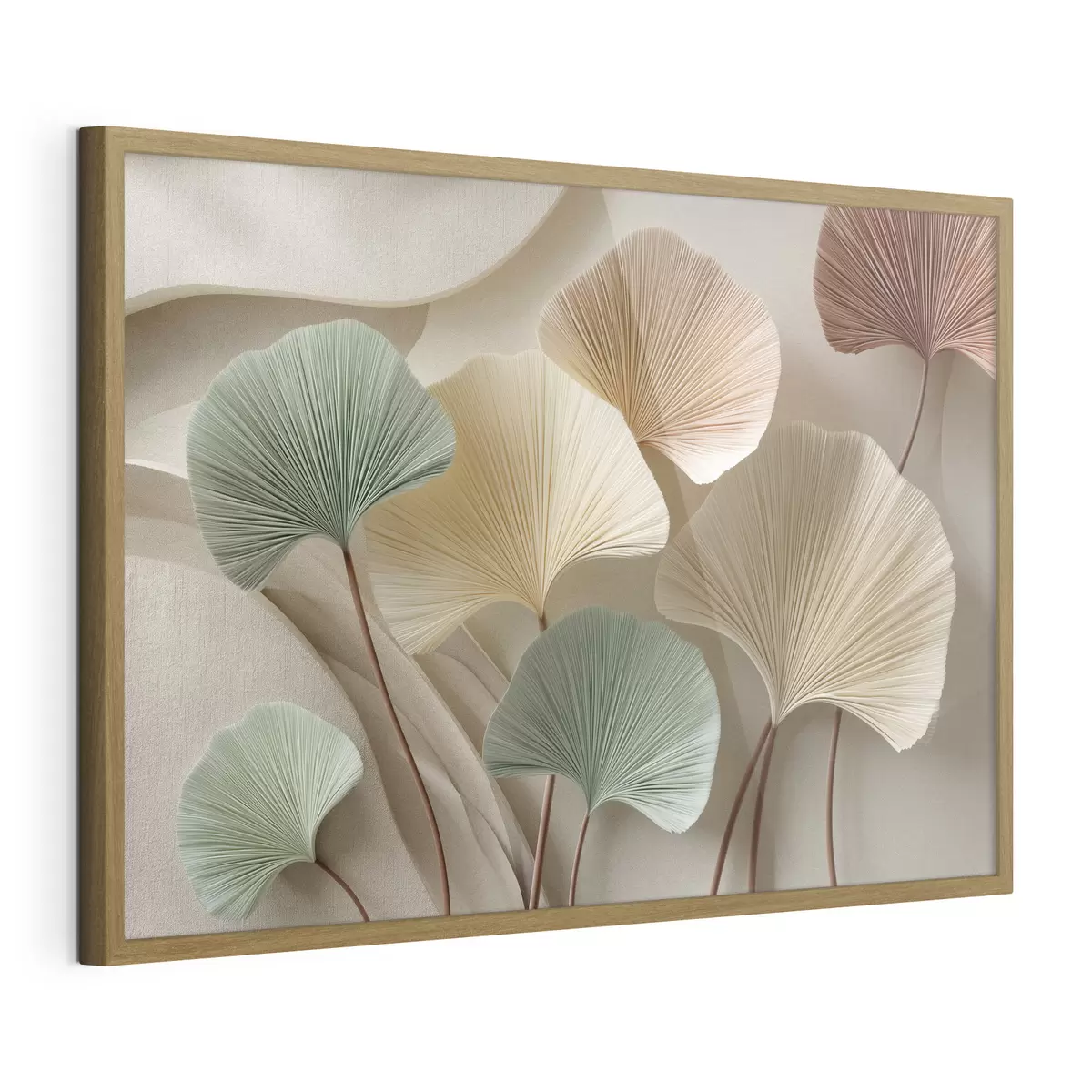 Poster Ginkgo aux tons feutrés f49207