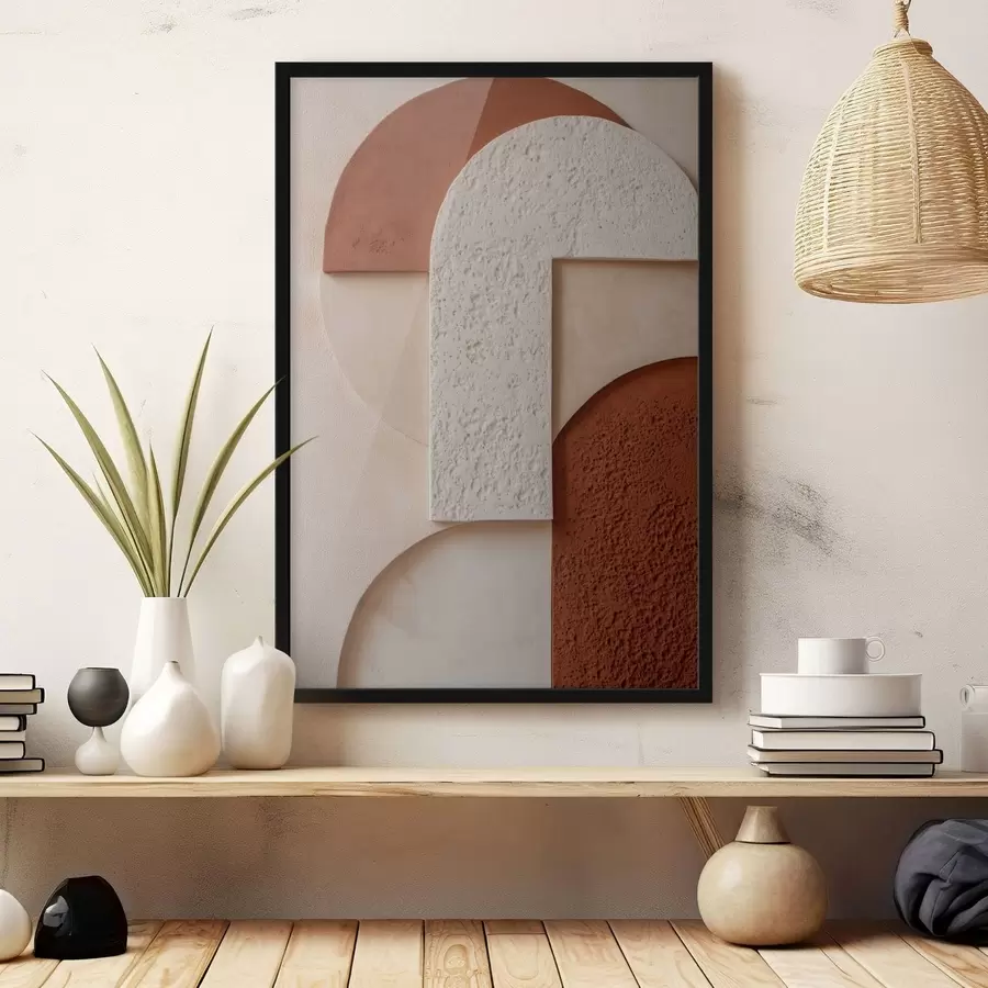 Papier peint Formes géométriques abstraites texturées f49212