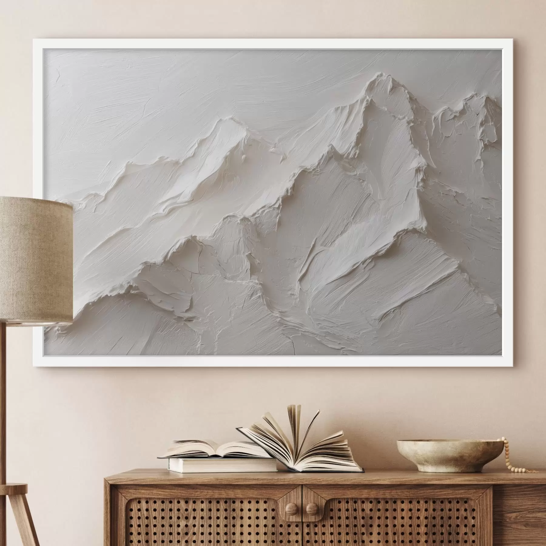 Papier peint Relief montagneux clair avec des traits épais f49215
