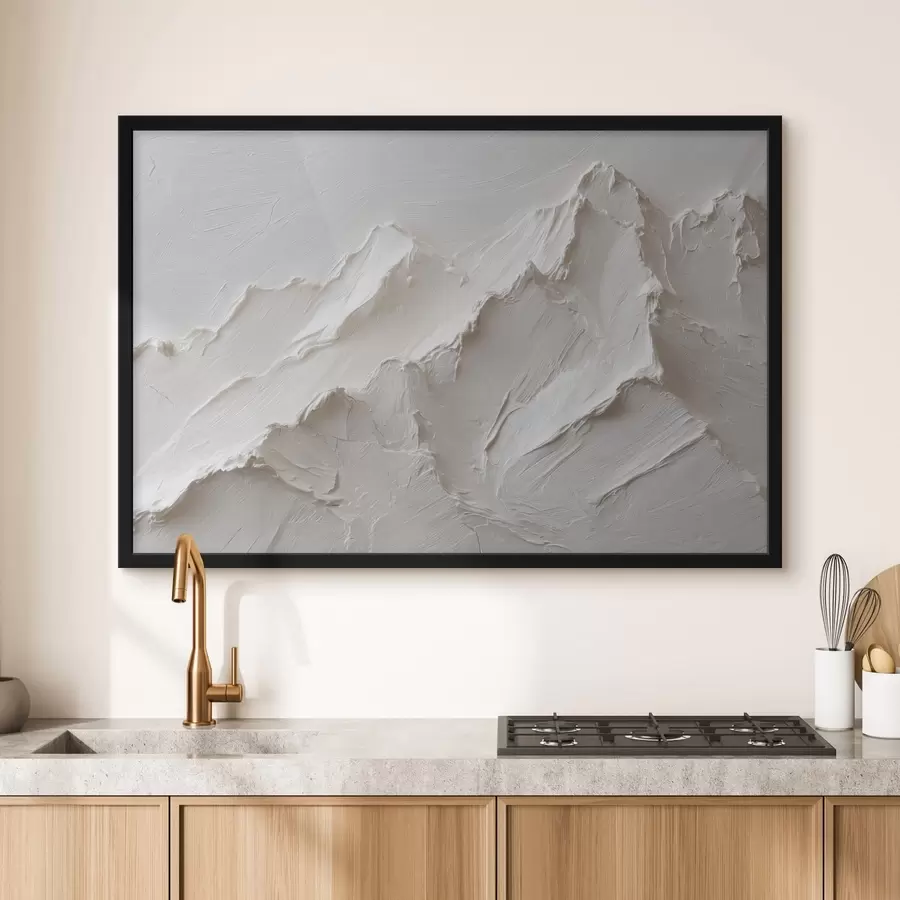 Papier peint Relief montagneux clair avec des traits épais f49215