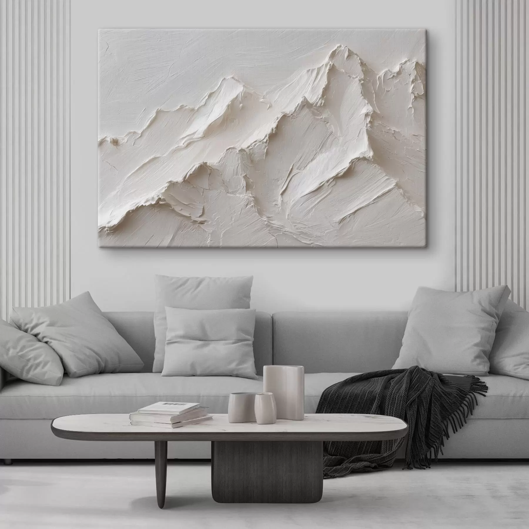 Tableau Relief montagneux clair avec des traits épais s49215