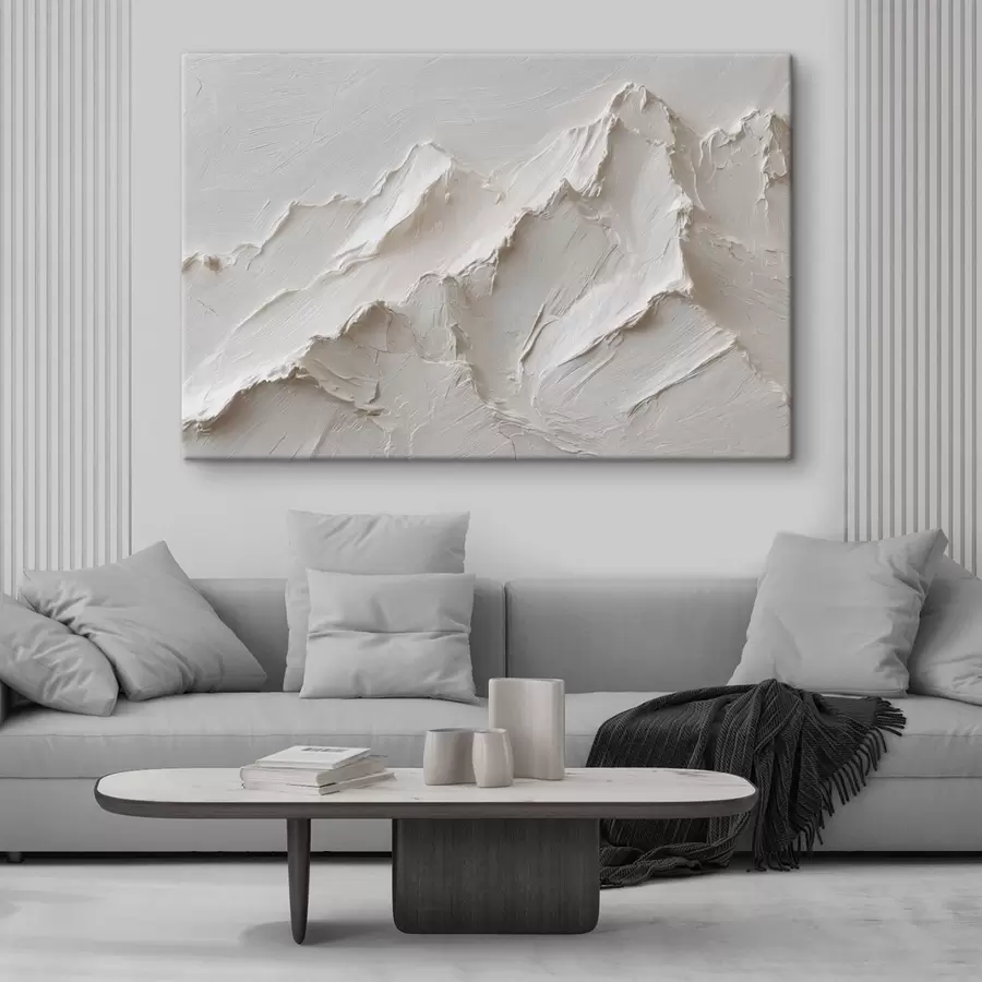 Tableau Relief montagneux clair avec des traits épais s49215