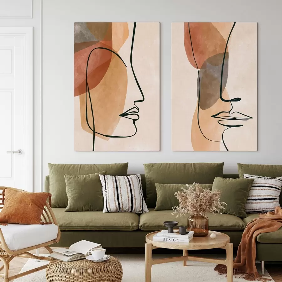Tableau Des portraits abstraits m30462