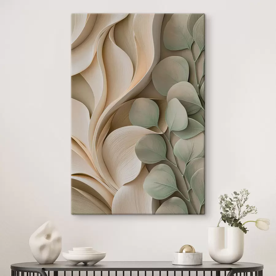 Tableau Abstraction avec une branche feuillue s49122