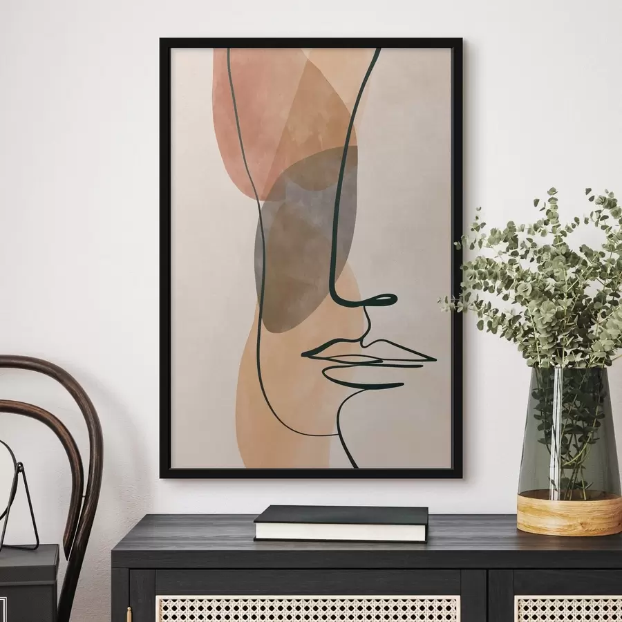 Papier peint Un portrait abstrait f49118
