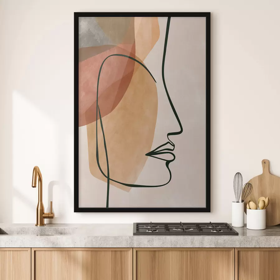Papier peint Un portrait abstrait f49119