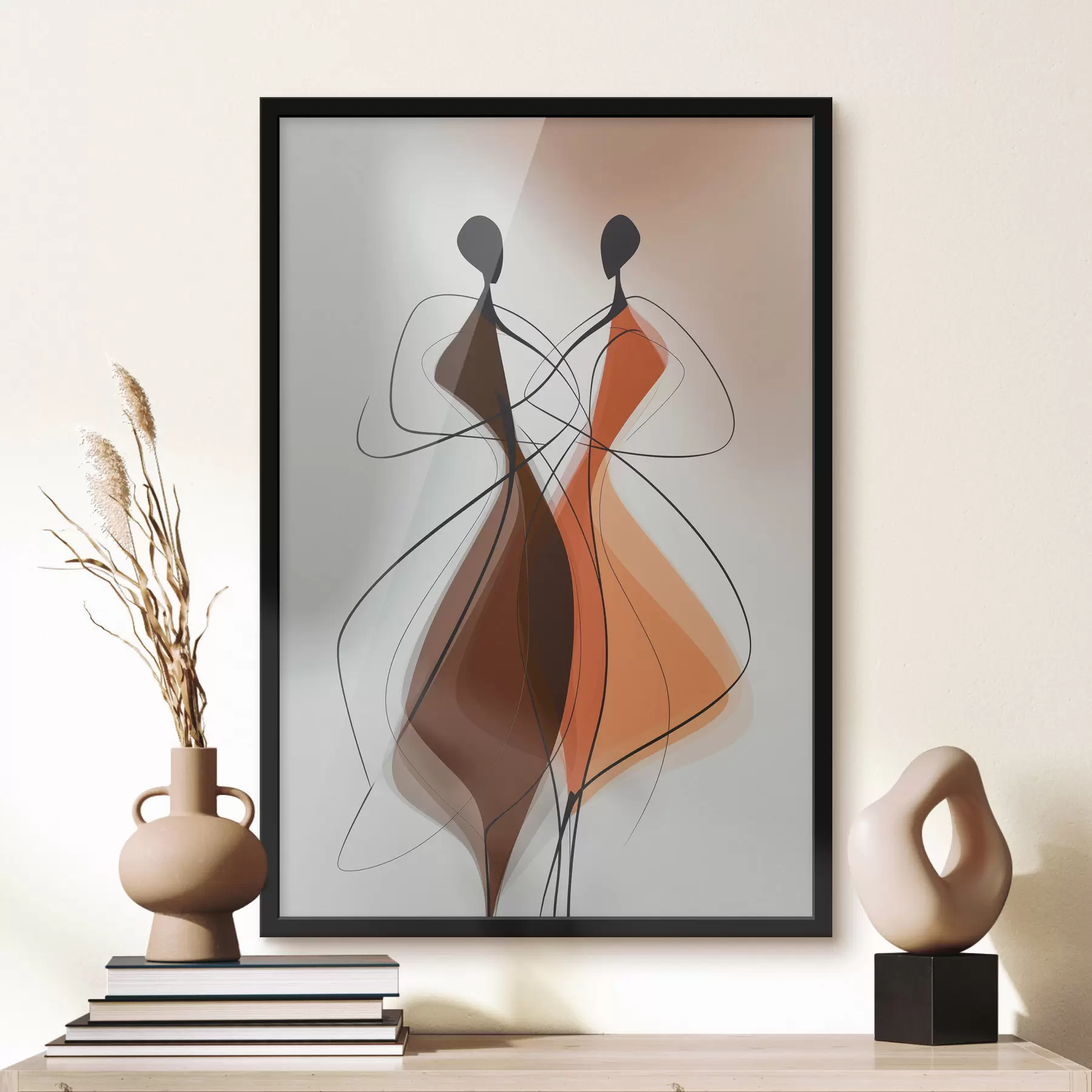 Papier peint Un couple abstrait f49129