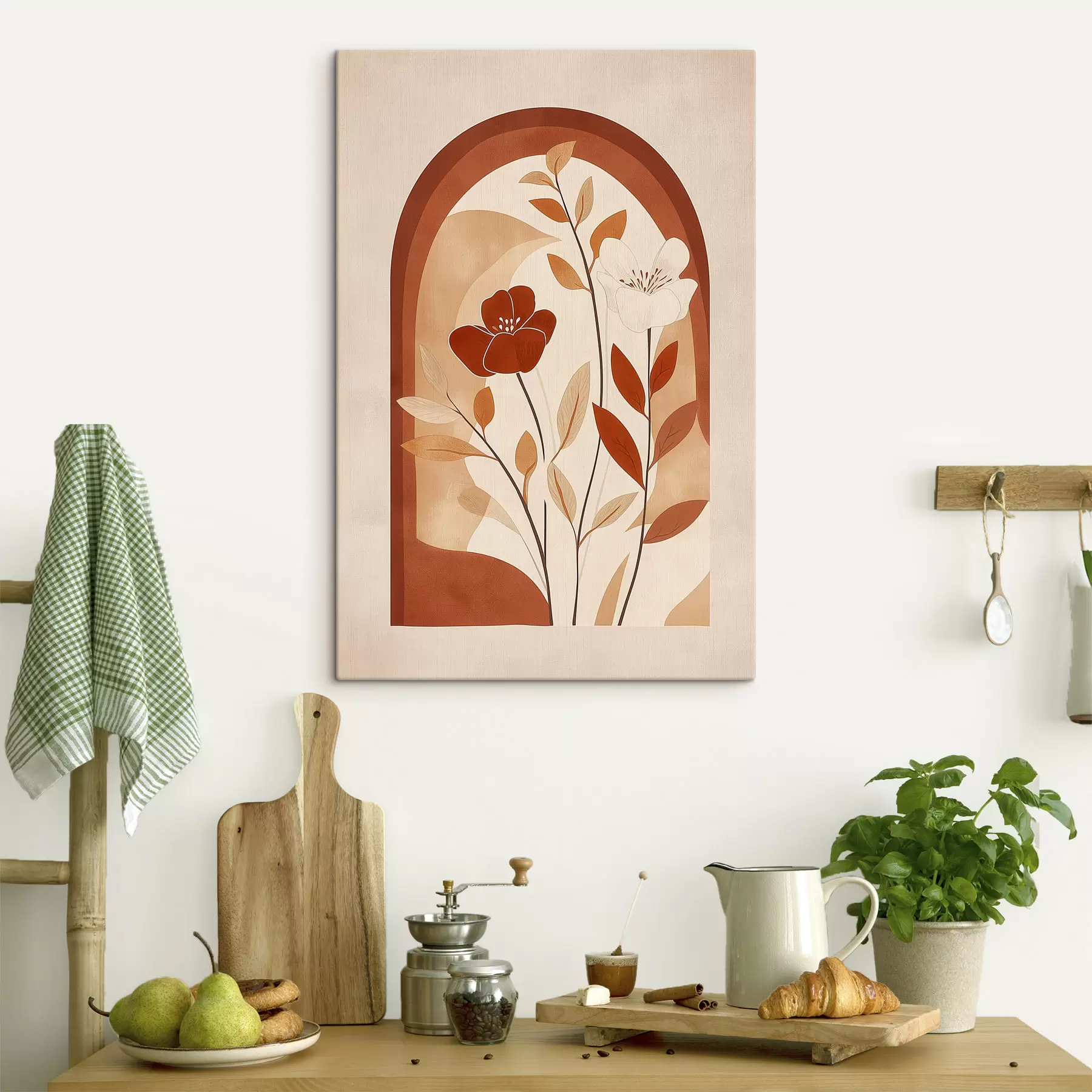 Tableau Fleurs abstraites s49261