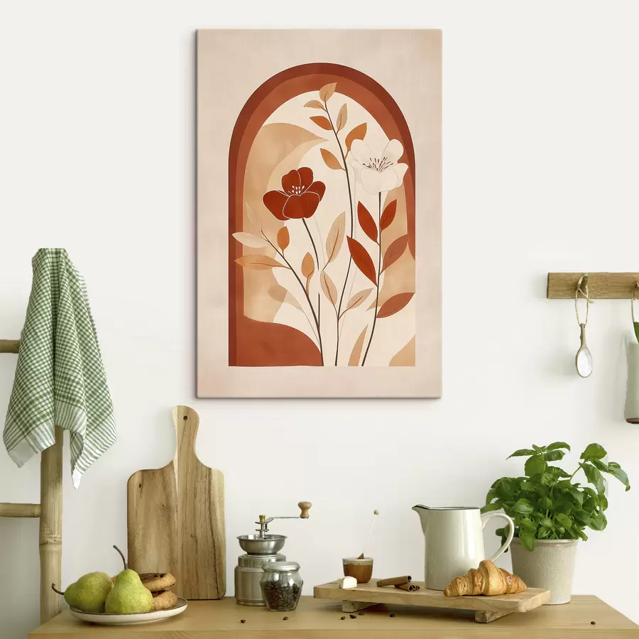 Tableau Fleurs abstraites s49261