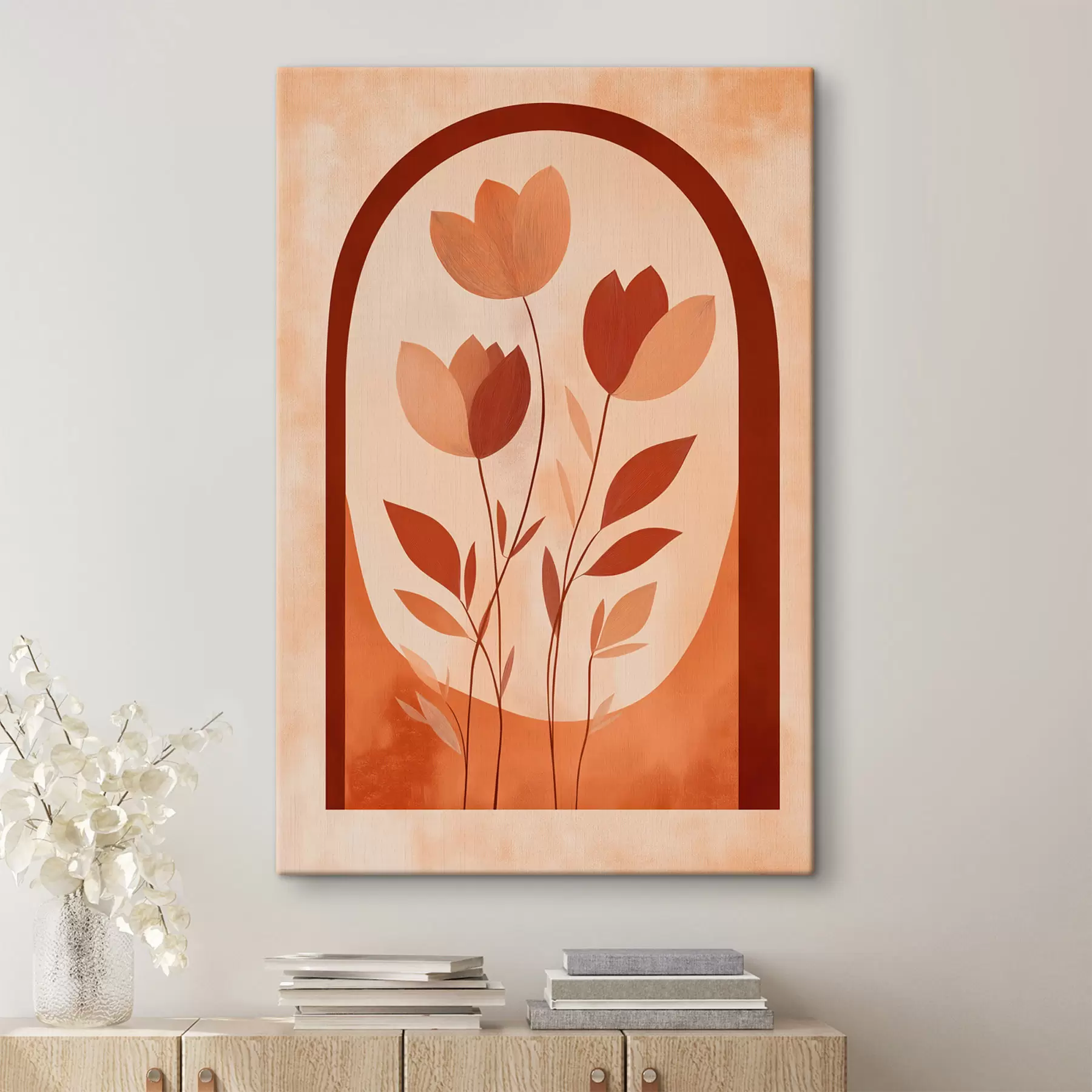 Tableau Fleurs abstraites s49262
