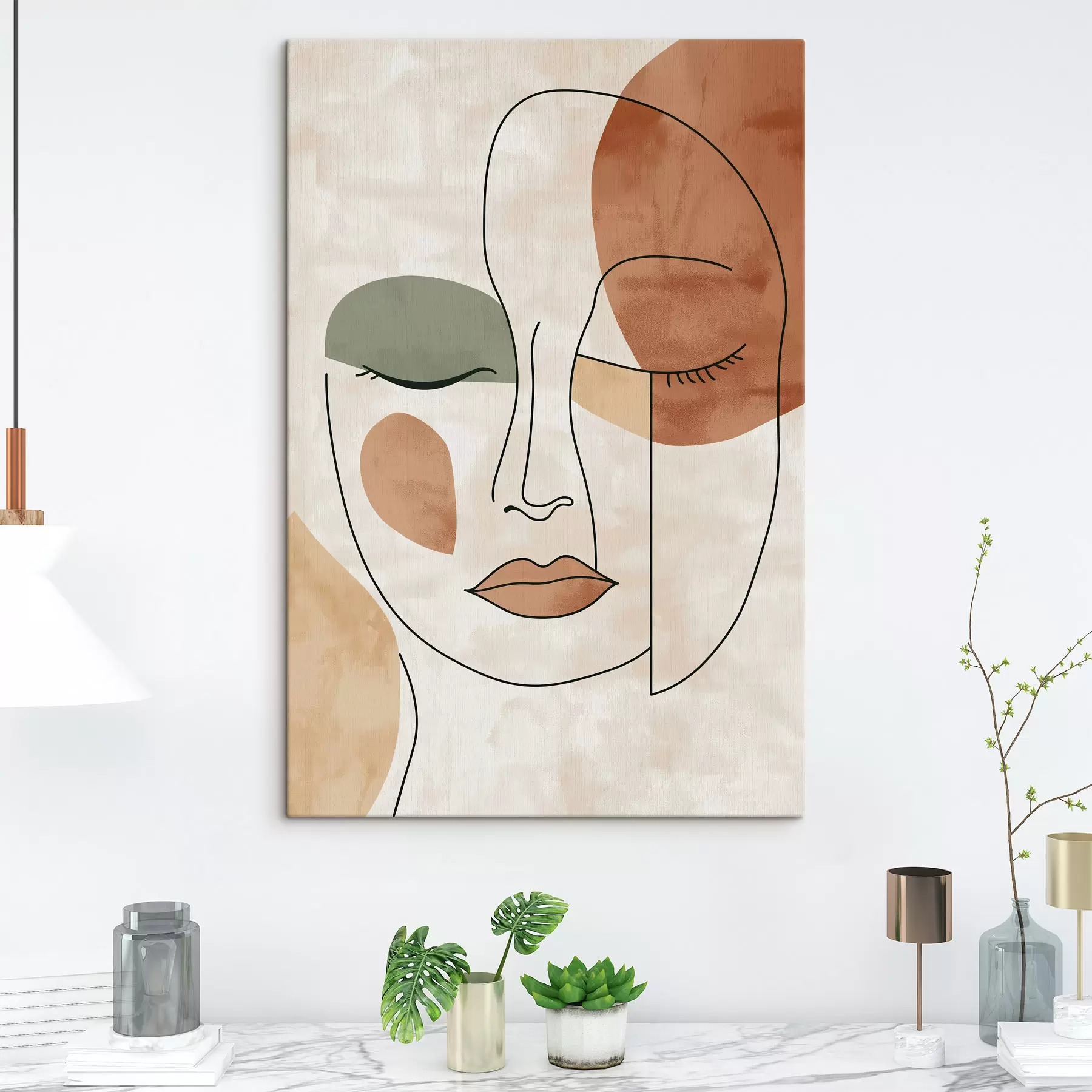 Tableau Visage abstrait s49265