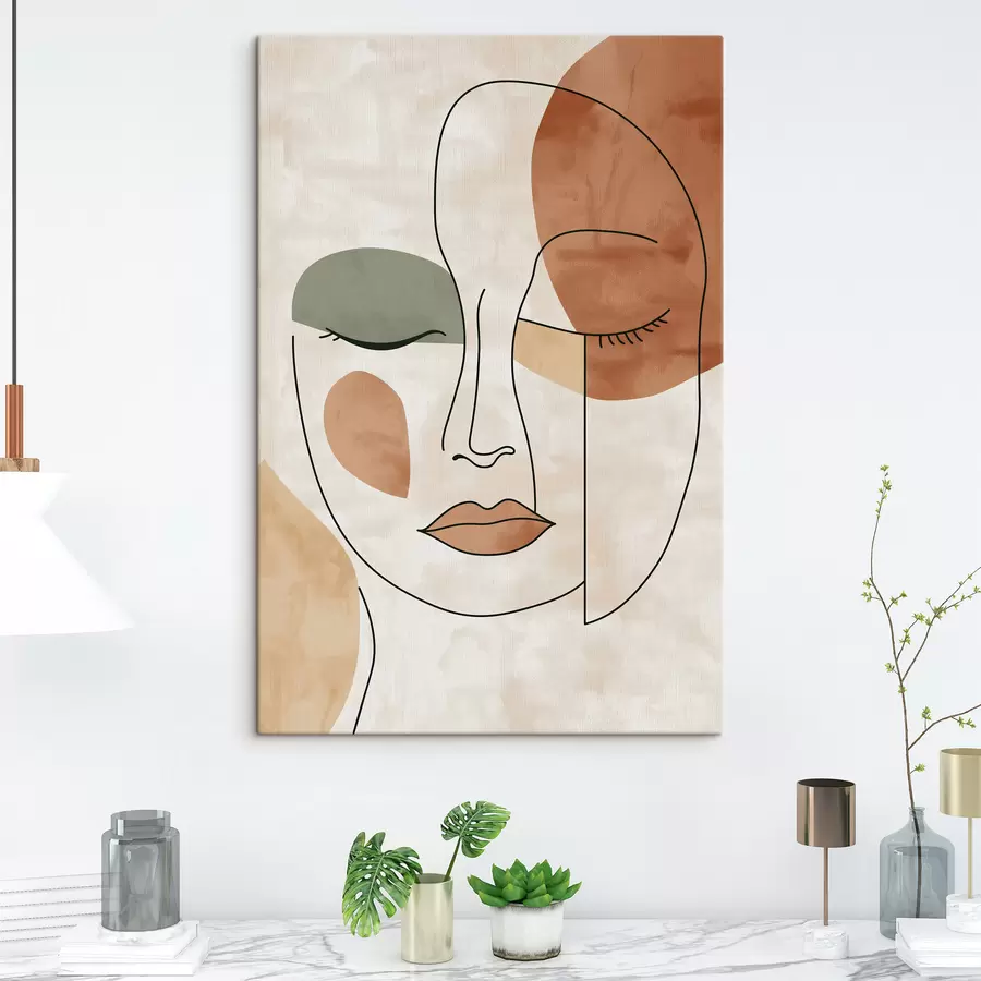 Tableau Visage abstrait s49265